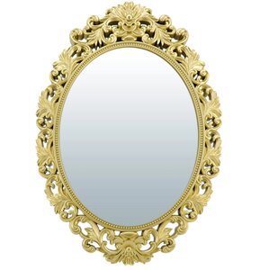 Зеркало декоративное "Версаль", золото, 86*59 см, D зеркала 44 см