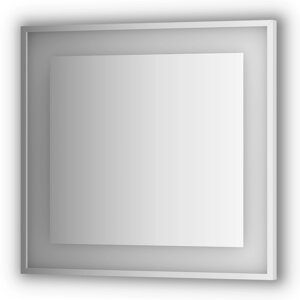 Зеркало Evoform в багетной раме со встроенным LED-светильником 22 W 80x75 см