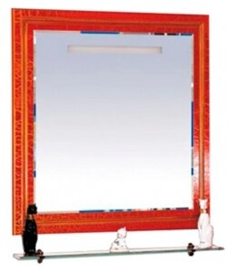 Зеркало Misty Fresko 90 красное краколет Л-Фре03090-0417