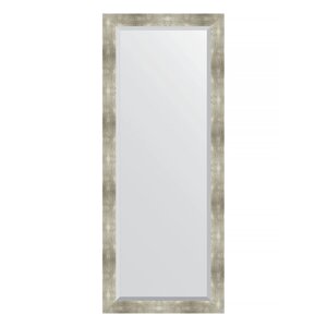 Зеркало напольное с фацетом в багетной раме Evoform алюминий 90 мм 81x201 см