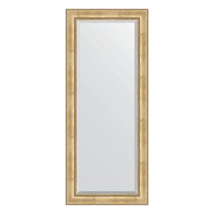 Зеркало напольное с фацетом в багетной раме Evoform состаренное серебро с орнаментом 120 мм 87x207 см