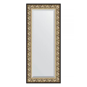Зеркало с фацетом в багетной раме Evoform барокко золото 106 мм 65х150 см
