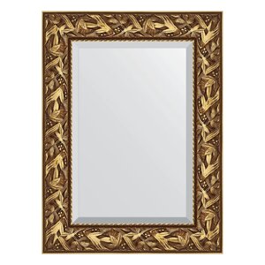 Зеркало с фацетом в багетной раме Evoform византия золото 99 мм 59х79 см