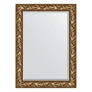 Зеркало с фацетом в багетной раме Evoform византия золото 99 мм 79х109 см