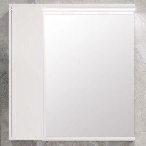 Зеркало-шкаф Акватон Стоун 80 белый глянец, с подсветкой 1A228302SX010