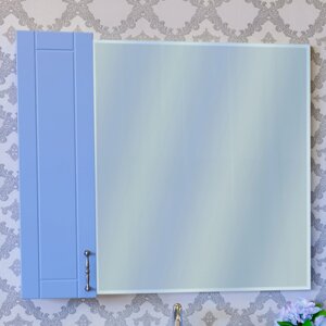 Зеркало-шкаф Sanflor Глория 85 L, голубой С000005831