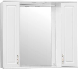 Зеркало-шкаф Style Line Олеандр-2 90/С Люкс, белый ЛС-00000242