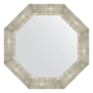 Зеркало в багетной раме Evoform алюминий 90 мм 66,6х66,6 см