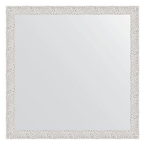 Зеркало в багетной раме Evoform чеканка белая 46 мм 71х71 см