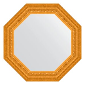 Зеркало в багетной раме Evoform сусальное золото 80 мм 59x59 см