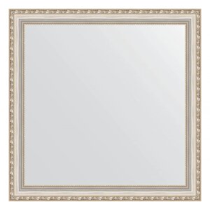 Зеркало в багетной раме Evoform версаль серебро 64 мм 75х75 см