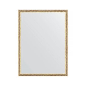 Зеркало в багетной раме Evoform витое золото 28 мм 58х78 см