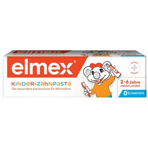 Зубная паста детская Elmex Kids защита от кариеса, для детей от 2 до 6 лет, 50 мл