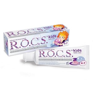 Зубная паста R. O. C. S. для детей бабл гам 45 гр