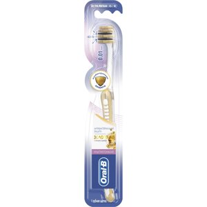 Зубная щетка Oral-B UltraThin Антибактериальная защита, Золото экстра мягкая, 1 шт