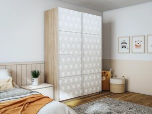 Шкаф-купе Прайм 2-х дверный 1400х570х2300 (Фотопечать калейдоскоп) Е1 мебель