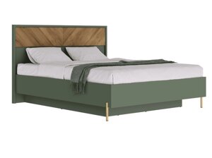 SIENA Кровать LOZ160х200 с подъемным механизмом (дымчатый зеленый/дуб вотан) БРВ-мебель