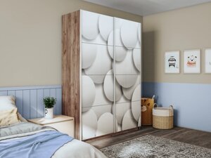 Шкаф-купе Прайм 2-х дверный 1400х570х2300 (Фотопечать шары) Е1 мебель