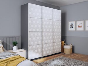 Шкаф-купе Прайм 3-х дверный 2100х570х2300 (Фотопечать калейдоскоп) Е1 мебель