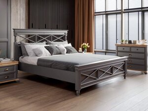 Кровать двуспальная 1600 Амели (Оникс Серый), Артикул: ЛД 642.800.000