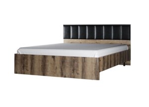 Кровать JAGGER 160М N (дуб монастырский/черный) АНРЭКС