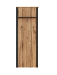 LOFT Вешалка WIE/55 (дуб вотан/чёрный) БРВ-мебель