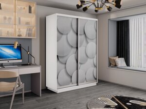 Шкаф-купе 2-х дверный Экспресс-2 1400х450/600х2200/2400 (Фотопечать шары) Е1 мебель