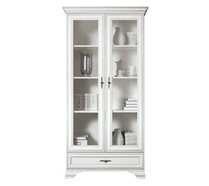 KENTAKI Шкаф-витрина S320-REG2W1S (белый) БРВ-мебель