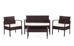 Лаундж сет (диван+2 кресла+столик+подушки) (mod. 210000) Тетчер (TetChair)