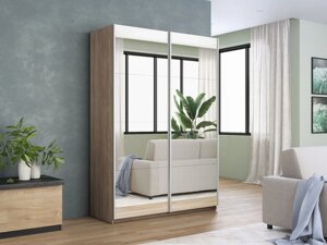 Шкаф-купе Прайм 2-х дверный 1200х570х2300 (Зеркало) Е1 мебель
