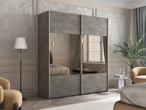 Шкаф-купе Эста 2-х дверный Комби 1800х660х2200/2400 (4 ЛДСП, 4 Зеркала бронза) Е1 мебель