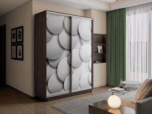 Шкаф-купе 2-х дверный Экспресс-2 1600х450/600х2200/2400 (Фотопечать шары) Е1 мебель