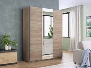 Шкаф-купе Прайм 3-х дверный 1800х570х2300 (ЛДСП, Зеркало) Е1 мебель