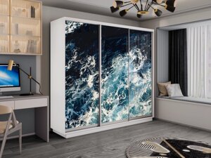 Шкаф-купе 3-х дверный Экспресс-2 1800х450/600х2200/2400 (Фотопечать 1015) Е1 мебель