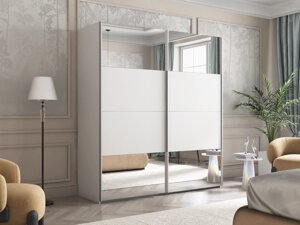 Шкаф-купе Эста 2-х дверный Комби 1800х660х2200/2400 (4 Зеркала бронза, 4 ЛДСП) Е1 мебель