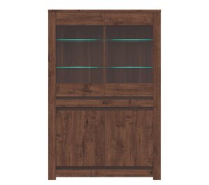 Шкаф с подсветкой KADA Дуб April S404-REG2W2D