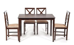 Обеденный комплект Хадсон (стол+4 стула) Hudson Dining Set Тетчер (TetChair)
