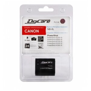 Аккумулятор digicare PLC-8L / NB-8L / powershot A2200 IS, A3200 IS, A3300 IS, A3000 IS, A3100 IS