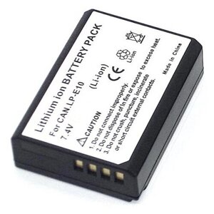 Аккумулятор для фотоаппарата Canon LP-E10 CS-LPE10MX 7,4V 2000mAh код mb077140