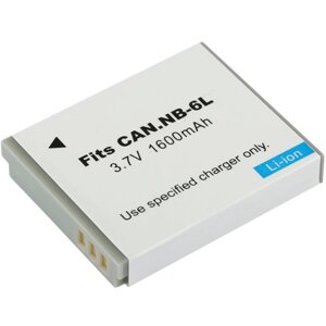 Аккумулятор для фотоаппарата Canon NB-6L, NB-6LH, 3,7V, 1600mAh код mb077154