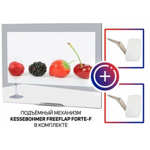 AVEL Встраиваемый Smart телевизор для кухни AVS240KS (Magic Mirror HB) с подъемным механизмом KESSEBOHMER FREEflap forte-F