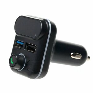 Автомобильное зарядное устройство (универсальное) M32 (2USB, FM модулятор) (черное)