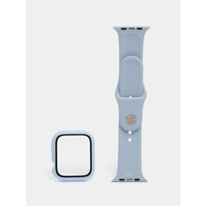 Бампер с защитным стеклом и ремешком для Apple Watch 44