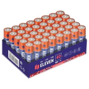 Батарейка Eleven AA (LR6), в упаковке: 40 шт.
