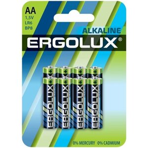 Батарейка Ergolux Alkaline BL8 LR6