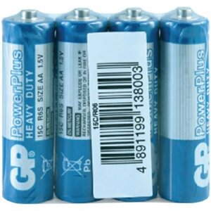 Батарейка GP PowerPlus AA (R6) 15G солевая, OS4, 20 штук, 232913