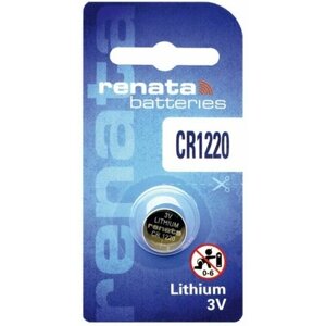 Батарейка литиевая, RENATA, 3V, CR 1220, 1шт
