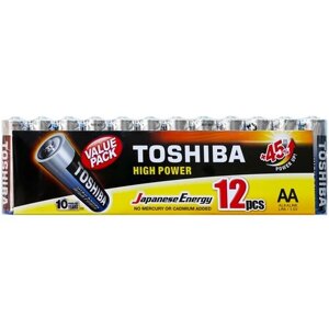 Батарейка Lr6 Щелочная (Alkaline) High Power Спайка (12Шт) Aa 1.5V Toshiba Lr6gcpmp12 TOSHIBA арт. LR6GCPMP12