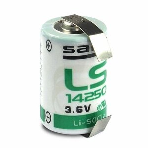 Батарейка LS14250-CNR (1/2AA) SAFT 1шт. лепестковые выводы, 3,6В. литиевая