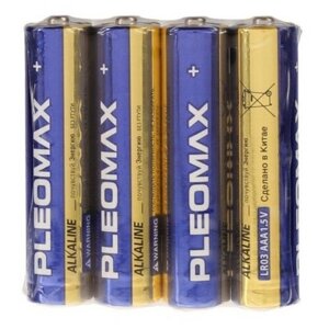 Батарейка Pleomax Alkaline LR03 (AAA), в упаковке: 4 шт.